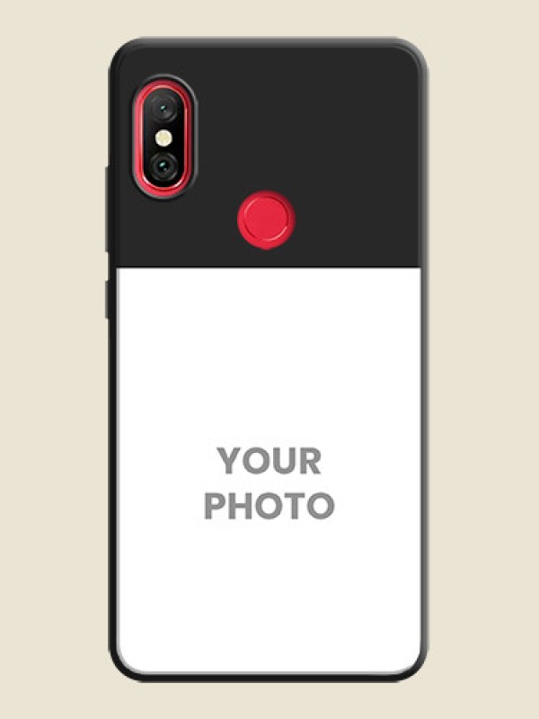 Custom Image Upload With Space Black Color On Custom Soft Matte Mobile Back Cover - Xiaomi Redmi Note 6 Pro - alternate view