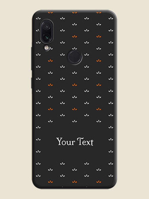 Custom Simple Pattern With Custom Text On Space Black Personalized Soft Matte Phone Covers -Xiaomi Redmi Note 7 Pro - alternate view