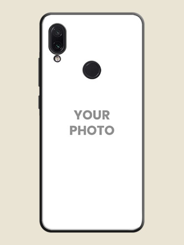 Custom Full Single Pic Upload On Space Black Personalized Soft Matte Phone Covers -Xiaomi Redmi Note 7 - alternate view