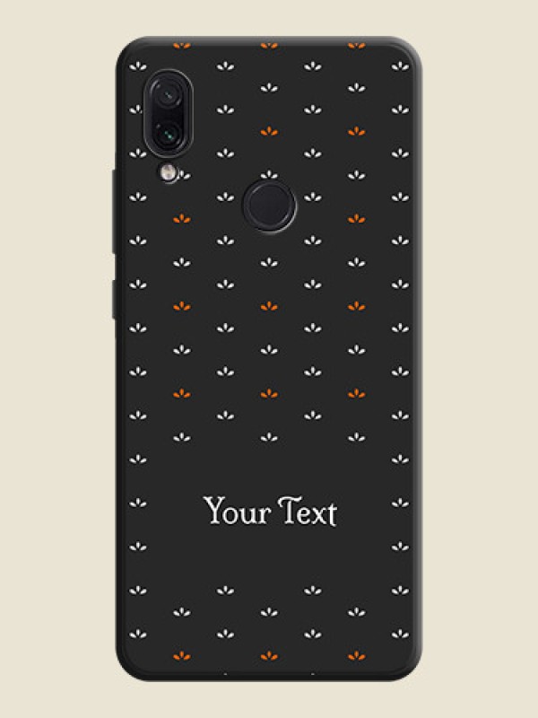 Custom Simple Pattern With Custom Text On Space Black Personalized Soft Matte Phone Covers -Xiaomi Redmi Note 7S - alternate view