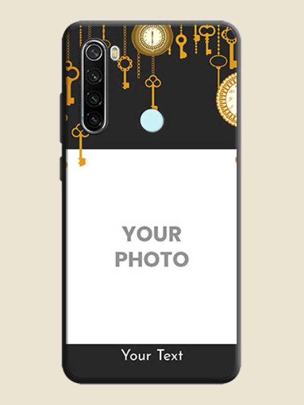 Custom Decorative Design with Text on Space Black Custom Soft Matte Back Cover - Redmi Note 8 - alternate view