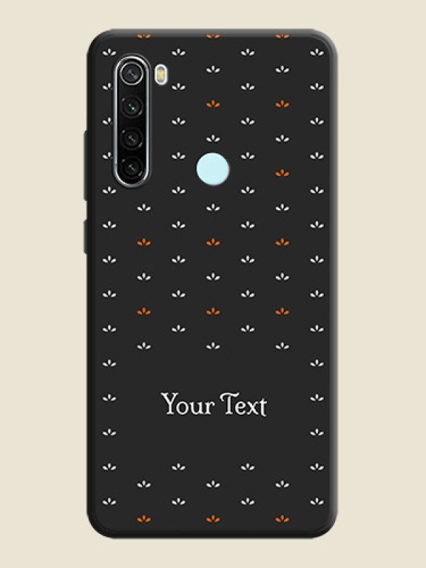 Custom Simple Pattern With Custom Text On Space Black Personalized Soft Matte Phone Covers -Xiaomi Redmi Note 8 - alternate view