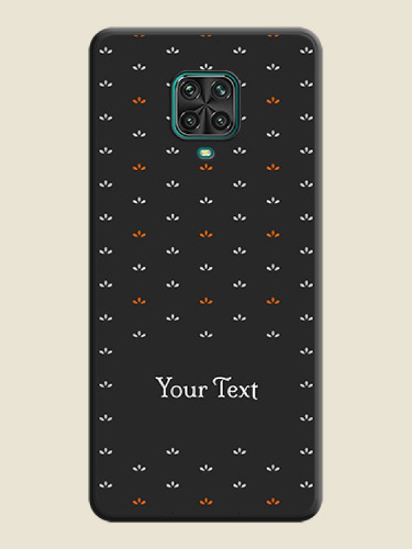 Custom Simple Pattern With Custom Text On Space Black Personalized Soft Matte Phone Covers -Xiaomi Redmi Note 9 Pro Max - alternate view