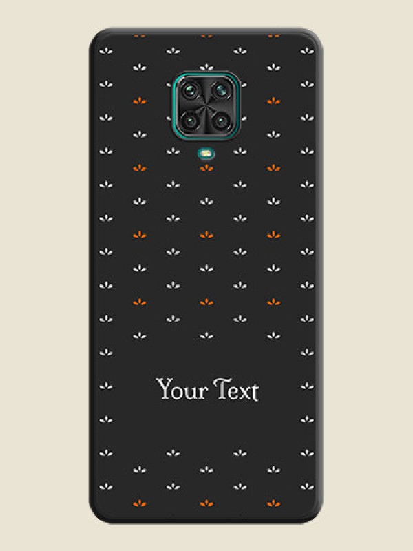 Custom Simple Pattern With Custom Text On Space Black Personalized Soft Matte Phone Covers -Xiaomi Redmi Note 9 Pro - alternate view