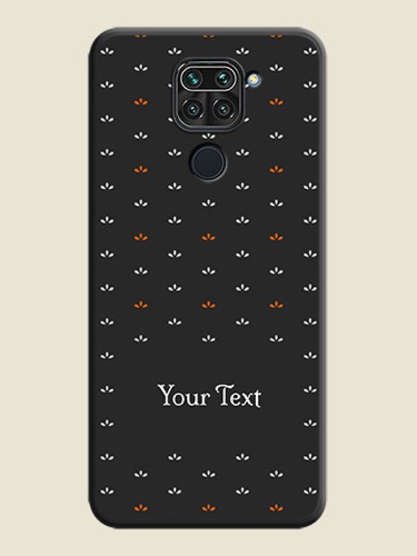 Custom Simple Pattern With Custom Text On Space Black Personalized Soft Matte Phone Covers -Xiaomi Redmi Note 9 - alternate view
