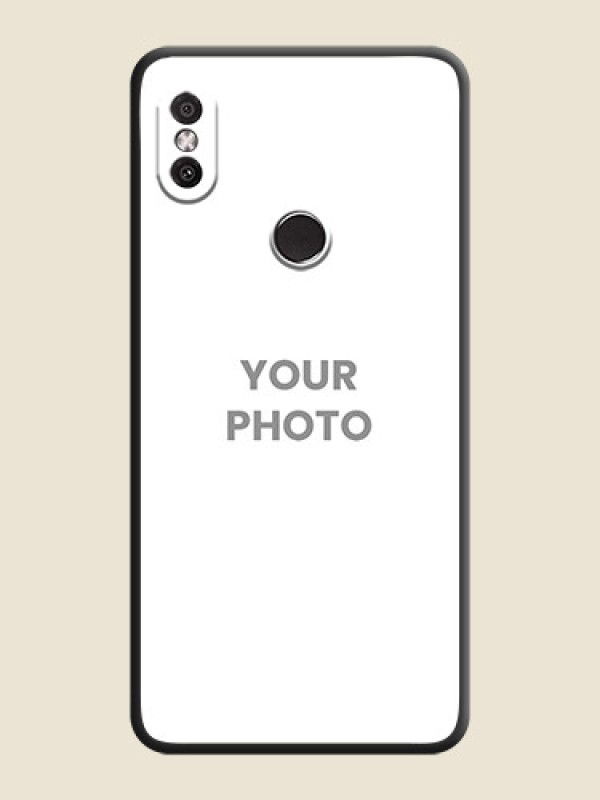 Custom Full Single Pic Upload On Space Black Personalized Soft Matte Phone Covers -Xiaomi Redmi Y2 - alternate view