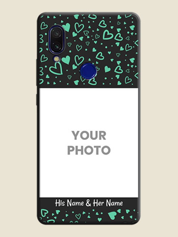 Custom Sea Green Indefinite Love Pattern - Photo on Space Black Soft Matte Mobile Cover - Redmi Y3 - alternate view