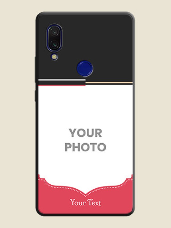 Custom Classic Plain Design with Name - Photo on Space Black Soft Matte Phone Cover - Redmi Y3 - alternate view