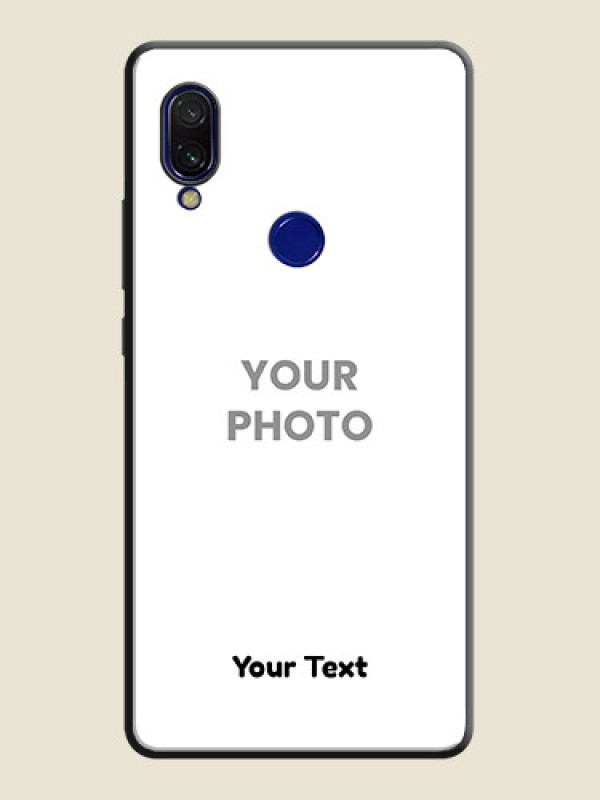 Custom Full Single Pic Upload With Text On Space Black Personalized Soft Matte Phone Covers -Xiaomi Redmi Y3 - alternate view