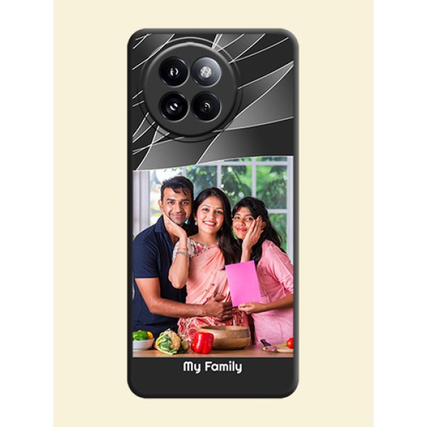 Mixed Wave Lines on Photo On Space Black Custom Soft Matte Mobile Back Cover - Xiaomi 14 Civi Mixed Wave Lines on Photo On Space Black Custom Soft Matte Mobile Back Cover - Xiaomi 14 Civi