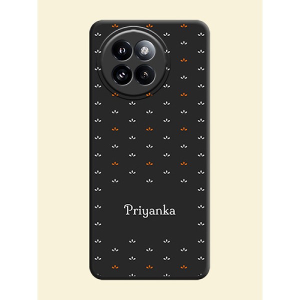 Simple Pattern With Custom Text On Space Black Custom Soft Matte Mobile Back Cover - Xiaomi 14 Civi Simple Pattern With Custom Text On Space Black Custom Soft Matte Mobile Back Cover - Xiaomi 14 Civi