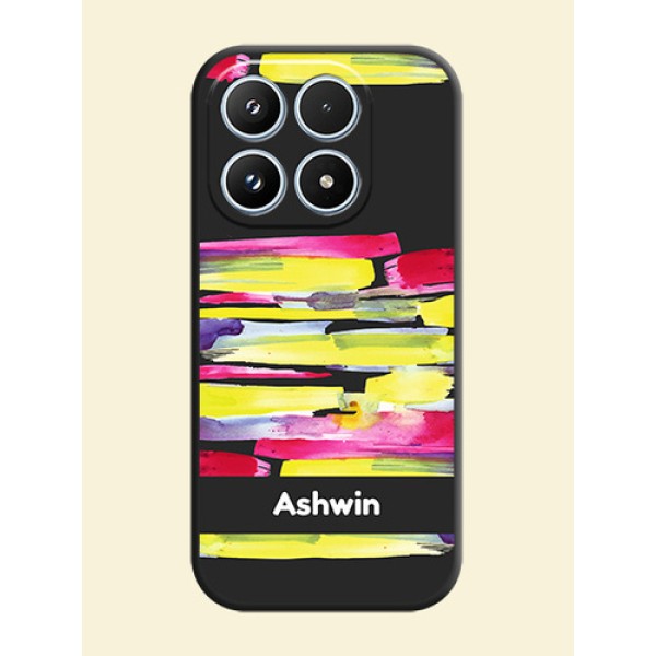 Brush Coloured On Space Black Custom Soft Matte Mobile Back Cover - Xiaomi 17 5G Brush Coloured On Space Black Custom Soft Matte Mobile Back Cover - Xiaomi 17 5G