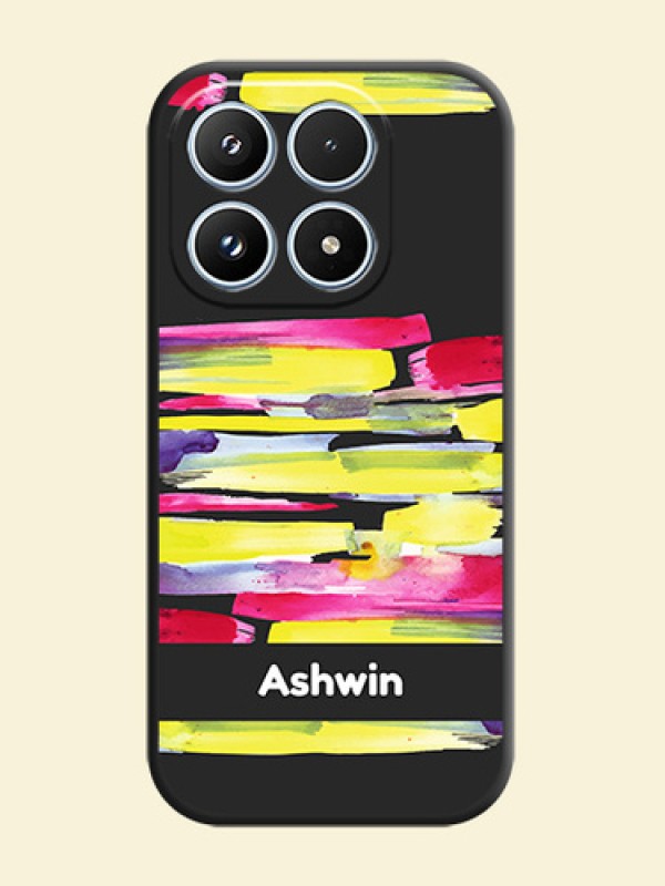 Brush Coloured On Space Black Custom Soft Matte Mobile Back Cover - Xiaomi 17 5G
