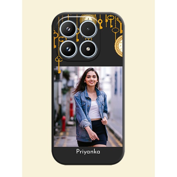 Decorative Design with Text On Space Black Custom Soft Matte Mobile Back Cover - Xiaomi 17 5G Decorative Design with Text On Space Black Custom Soft Matte Mobile Back Cover - Xiaomi 17 5G
