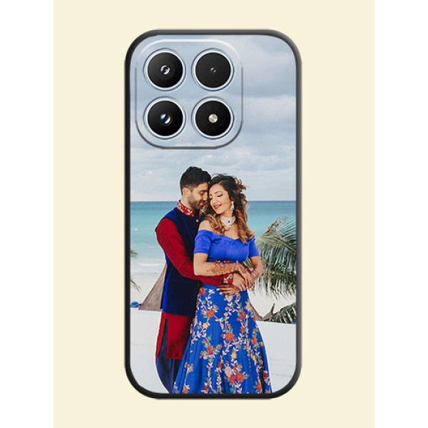 Full Single Pic Upload On Space Black Custom Soft Matte Mobile Back Cover - Xiaomi 17 5G Full Single Pic Upload On Space Black Custom Soft Matte Mobile Back Cover - Xiaomi 17 5G