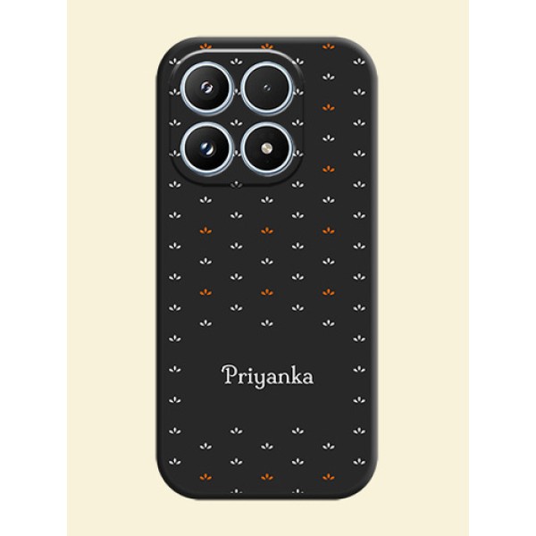 Simple Pattern With Custom Text On Space Black Custom Soft Matte Mobile Back Cover - Xiaomi 17 5G Simple Pattern With Custom Text On Space Black Custom Soft Matte Mobile Back Cover - Xiaomi 17 5G