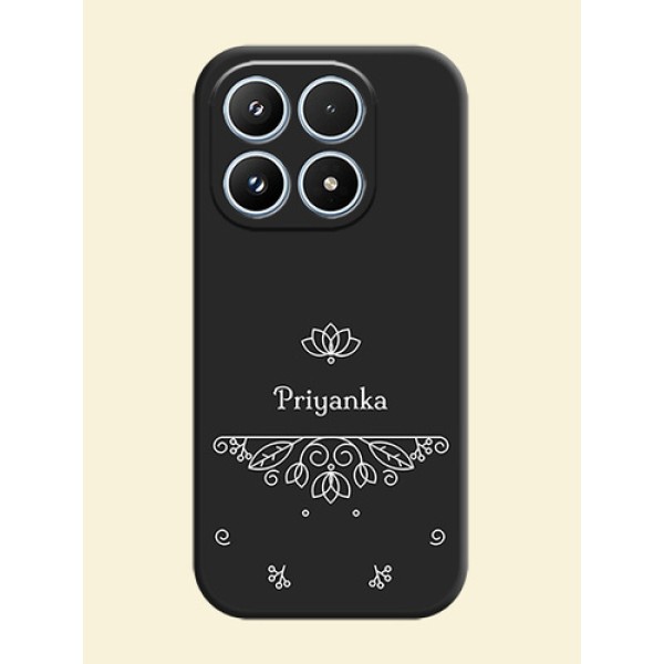 Lotus Garden Custom Text On Space Black Custom Soft Matte Mobile Back Cover - Xiaomi 17 5G Lotus Garden Custom Text On Space Black Custom Soft Matte Mobile Back Cover - Xiaomi 17 5G
