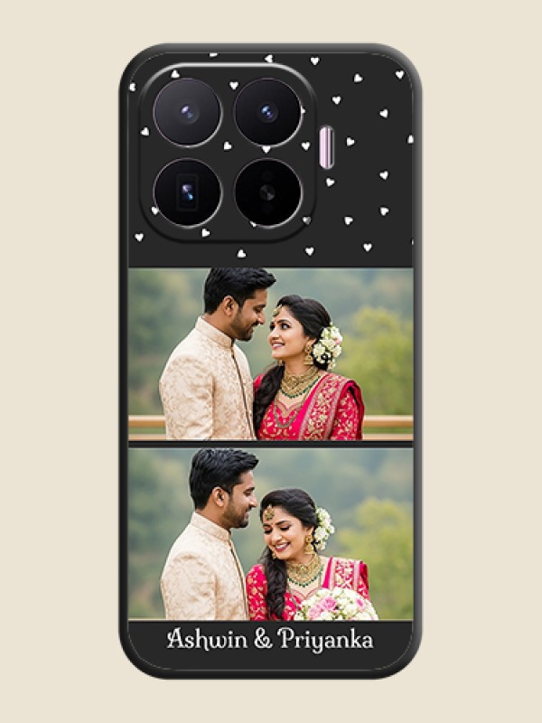 Miniature Love Symbols with Name On Space Black Custom Soft Matte Mobile Back Cover - Xiaomi 17T 5G
