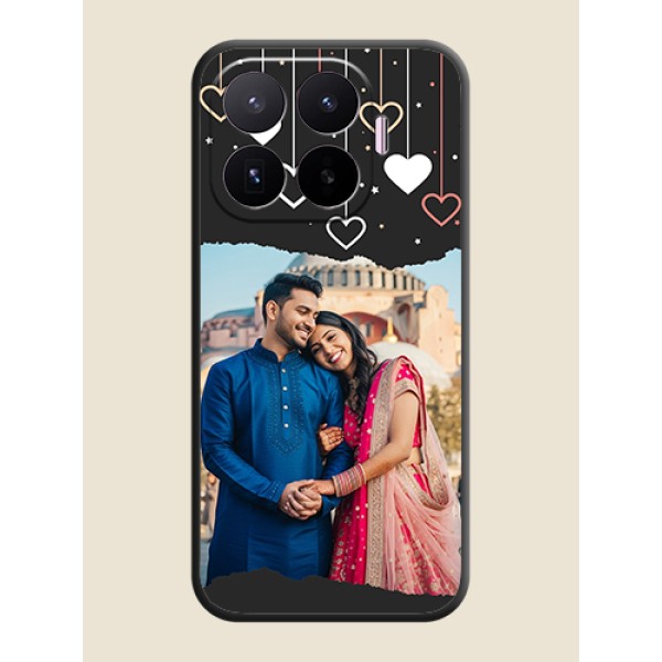 Love Hangings with Splash Wave Picture On Space Black Custom Soft Matte Mobile Back Cover - Xiaomi 17T 5G Love Hangings with Splash Wave Picture On Space Black Custom Soft Matte Mobile Back Cover - Xiaomi 17T 5G