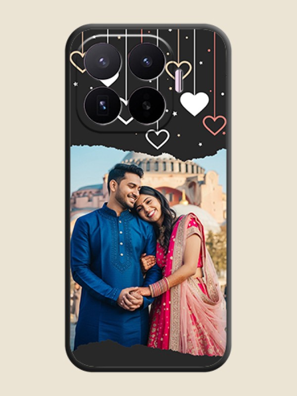 Love Hangings with Splash Wave Picture On Space Black Custom Soft Matte Mobile Back Cover - Xiaomi 17T 5G