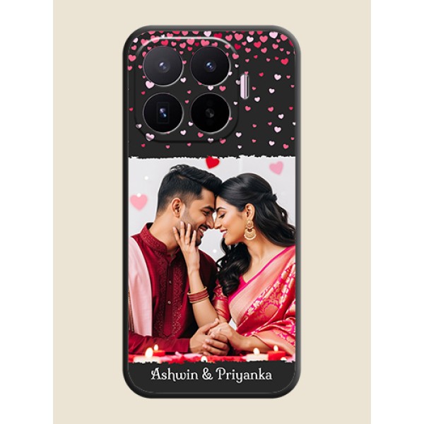 Fall in Love with Your Partner on Photo On Space Black Custom Soft Matte Mobile Back Cover - Xiaomi 17T 5G Fall in Love with Your Partner on Photo On Space Black Custom Soft Matte Mobile Back Cover - Xiaomi 17T 5G