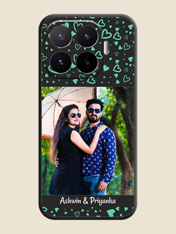 Sea Green Indefinite Love Pattern on Photo On Space Black Custom Soft Matte Mobile Back Cover - Xiaomi 17T 5G