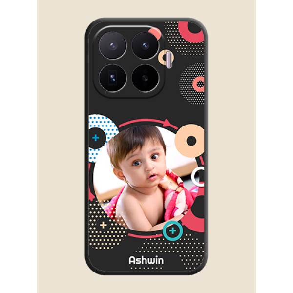 Multicoloured Round Image On Space Black Custom Soft Matte Mobile Back Cover - Xiaomi 17T 5G