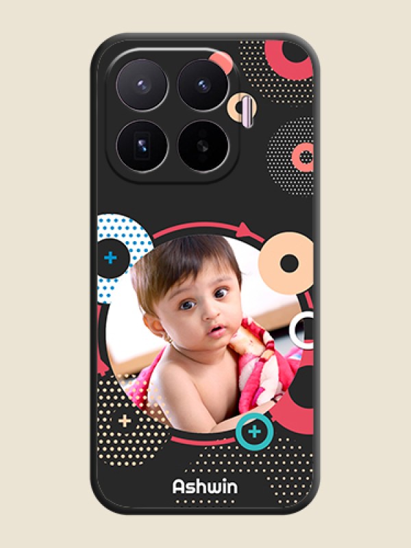 Multicoloured Round Image On Space Black Custom Soft Matte Mobile Back Cover - Xiaomi 17T 5G