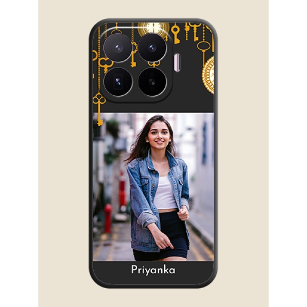 Decorative Design with Text On Space Black Custom Soft Matte Mobile Back Cover - Xiaomi 17T 5G