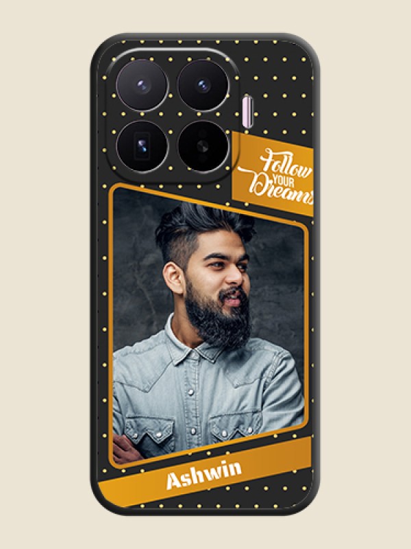 Follow Your Dreams with White Dots On Space Black Custom Soft Matte Mobile Back Cover - Xiaomi 17T 5G