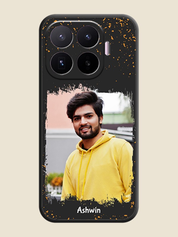 Spray Free Design on Photo On Space Black Custom Soft Matte Mobile Back Cover - Xiaomi 17T 5G