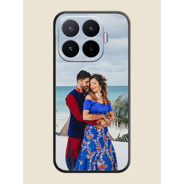 Full Single Pic Upload On Space Black Custom Soft Matte Mobile Back Cover - Xiaomi 17T 5G Full Single Pic Upload On Space Black Custom Soft Matte Mobile Back Cover - Xiaomi 17T 5G