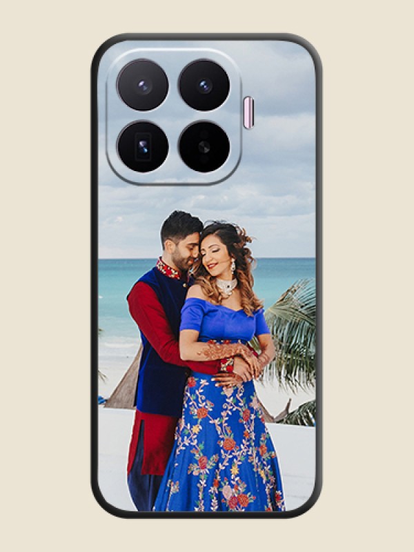 Full Single Pic Upload On Space Black Custom Soft Matte Mobile Back Cover - Xiaomi 17T 5G