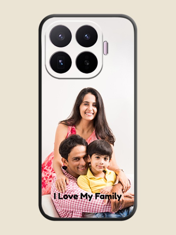 Full Single Pic Upload With Text On Space Black Custom Soft Matte Mobile Back Cover - Xiaomi 17T 5G