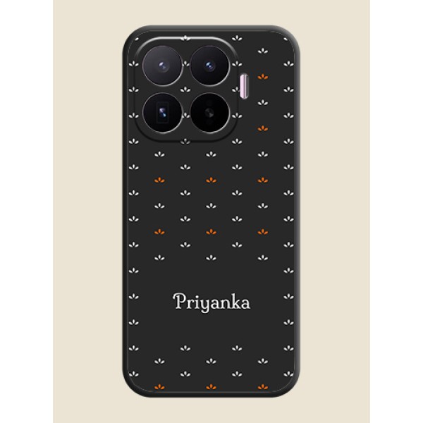 Simple Pattern With Custom Text On Space Black Custom Soft Matte Mobile Back Cover - Xiaomi 17T 5G Simple Pattern With Custom Text On Space Black Custom Soft Matte Mobile Back Cover - Xiaomi 17T 5G