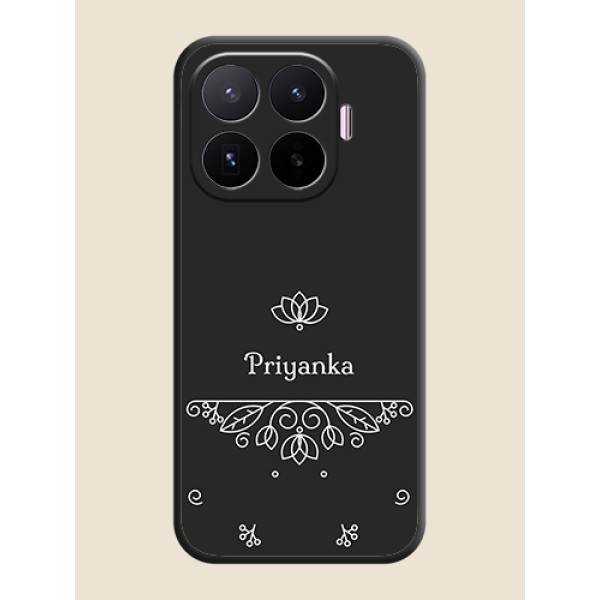 Lotus Garden Custom Text On Space Black Custom Soft Matte Mobile Back Cover - Xiaomi 17T 5G Lotus Garden Custom Text On Space Black Custom Soft Matte Mobile Back Cover - Xiaomi 17T 5G