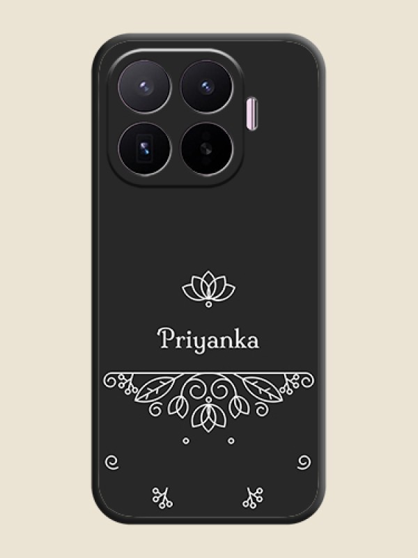 Lotus Garden Custom Text On Space Black Custom Soft Matte Mobile Back Cover - Xiaomi 17T 5G
