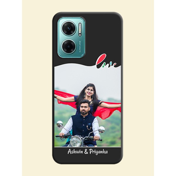 Fall in Love Pattern with Picture on Photo on Space Black Soft Matte Mobile Case - Xiaomi Redmi 11 Prime 5G Fall in Love Pattern with Picture on Photo on Space Black Soft Matte Mobile Case - Xiaomi Redmi 11 Prime 5G