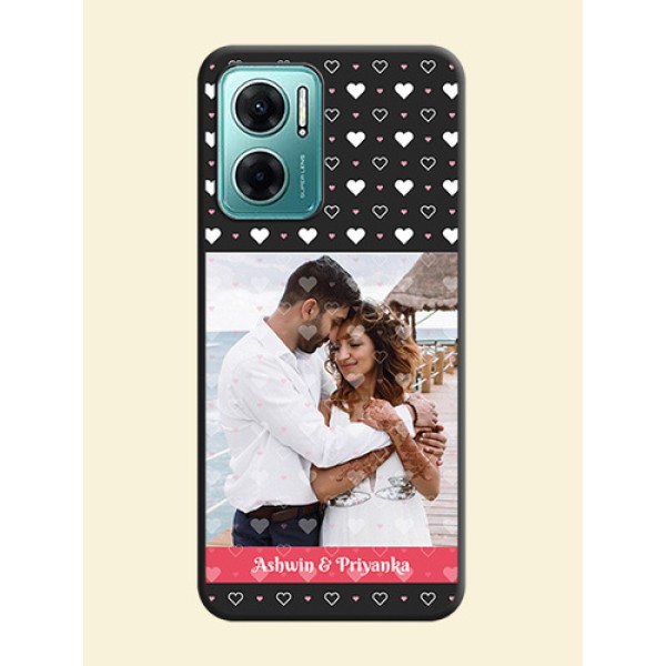 White Color Love Symbols with Text Design on Photo on Space Black Soft Matte Phone Cover - Xiaomi Redmi 11 Prime 5G White Color Love Symbols with Text Design on Photo on Space Black Soft Matte Phone Cover - Xiaomi Redmi 11 Prime 5G