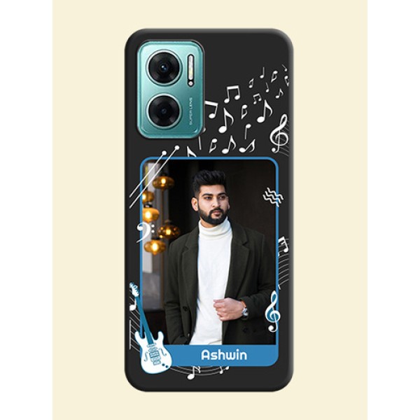 Musical Theme Design with Text on Photo on Space Black Soft Matte Mobile Case - Xiaomi Redmi 11 Prime 5G Musical Theme Design with Text on Photo on Space Black Soft Matte Mobile Case - Xiaomi Redmi 11 Prime 5G