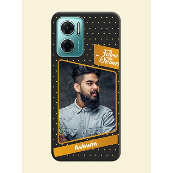 Follow Your Dreams with White Dots on Space Black Custom Soft Matte Phone Cases - Xiaomi Redmi 11 Prime 5G