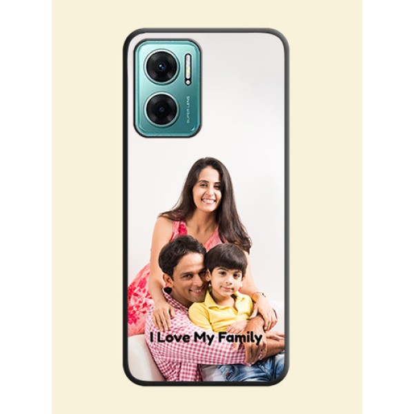 Full Single Pic Upload With Text On Space Black Personalized Soft Matte Phone Covers -Xiaomi Redmi 11 Prime 5G Full Single Pic Upload With Text On Space Black Personalized Soft Matte Phone Covers -Xiaomi Redmi 11 Prime 5G