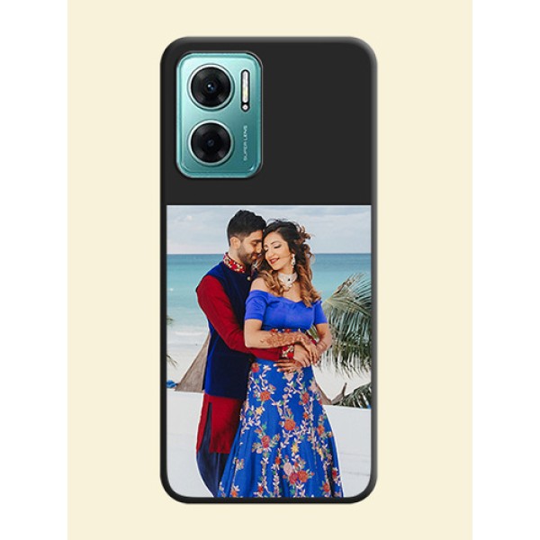 Image Upload With Space Black Color On Custom Soft Matte Mobile Back Cover - Xiaomi Redmi 11 Prime 5G Image Upload With Space Black Color On Custom Soft Matte Mobile Back Cover - Xiaomi Redmi 11 Prime 5G