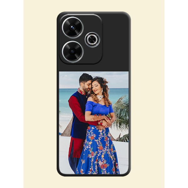 Image Upload With Space Black Color On Custom Soft Matte Mobile Back Cover - Xiaomi Redmi 13 5G Image Upload With Space Black Color On Custom Soft Matte Mobile Back Cover - Xiaomi Redmi 13 5G