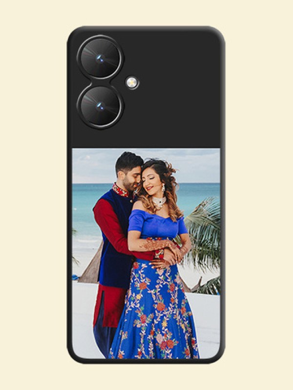 Image Upload With Space Black Color On Custom Soft Matte Mobile Back Cover - Xiaomi Redmi 13C 5G