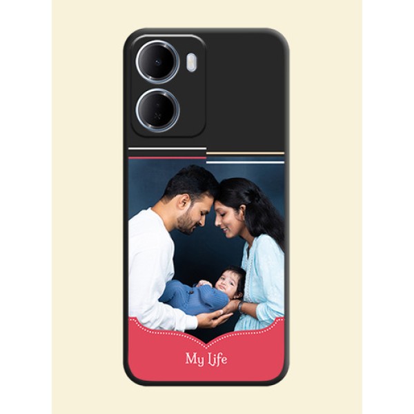 Classic Plain Design with Name On Space Black Custom Soft Matte Mobile Back Cover - Xiaomi Redmi 15A 5G Classic Plain Design with Name On Space Black Custom Soft Matte Mobile Back Cover - Xiaomi Redmi 15A 5G