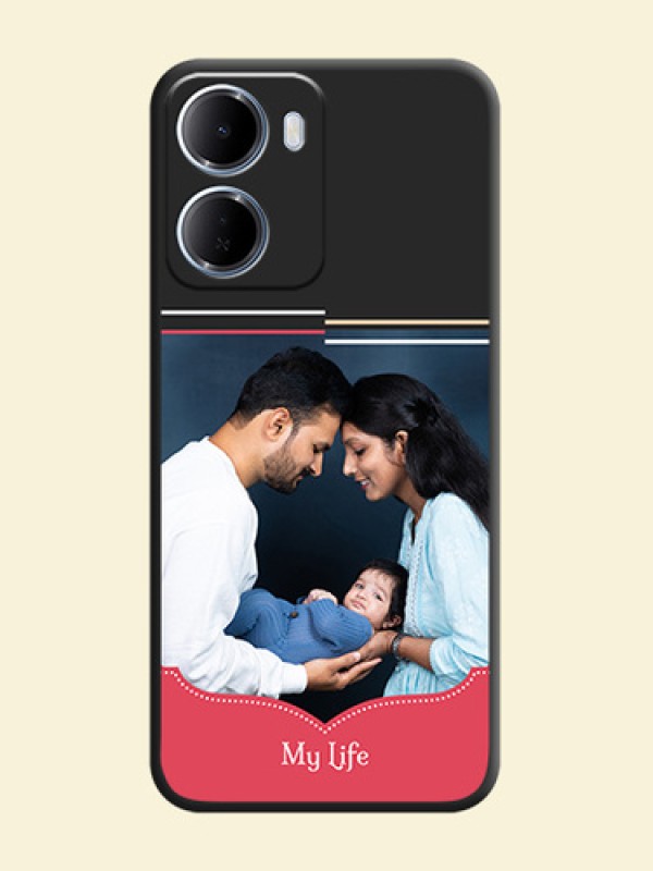 Classic Plain Design with Name On Space Black Custom Soft Matte Mobile Back Cover - Xiaomi Redmi 15A 5G