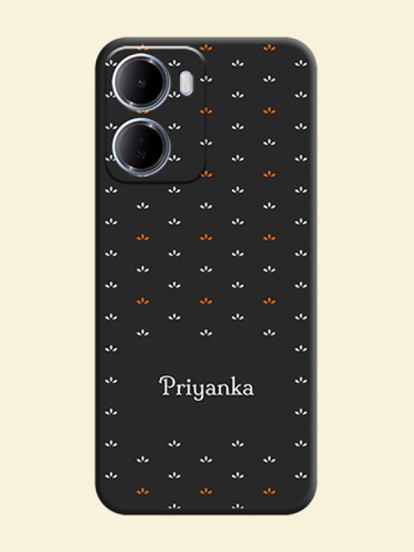 Simple Pattern With Custom Text On Space Black Custom Soft Matte Mobile Back Cover - Xiaomi Redmi 15A 5G