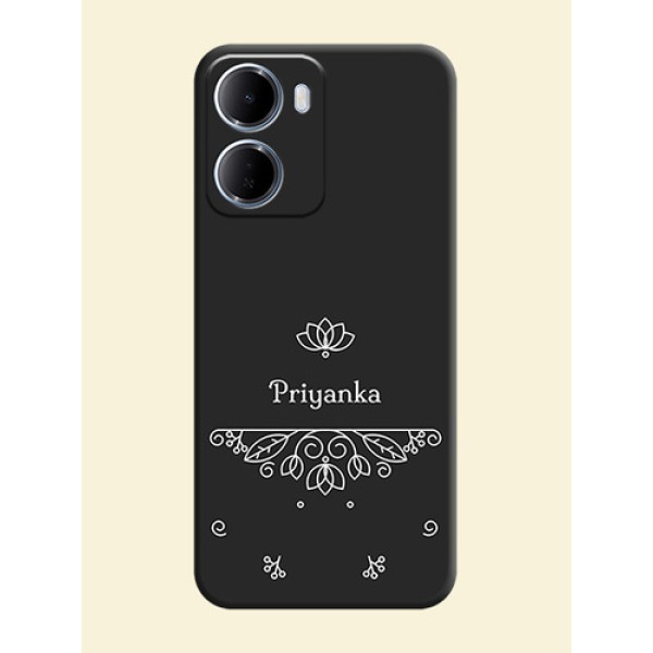 Lotus Garden Custom Text On Space Black Custom Soft Matte Mobile Back Cover - Xiaomi Redmi 15A 5G Lotus Garden Custom Text On Space Black Custom Soft Matte Mobile Back Cover - Xiaomi Redmi 15A 5G