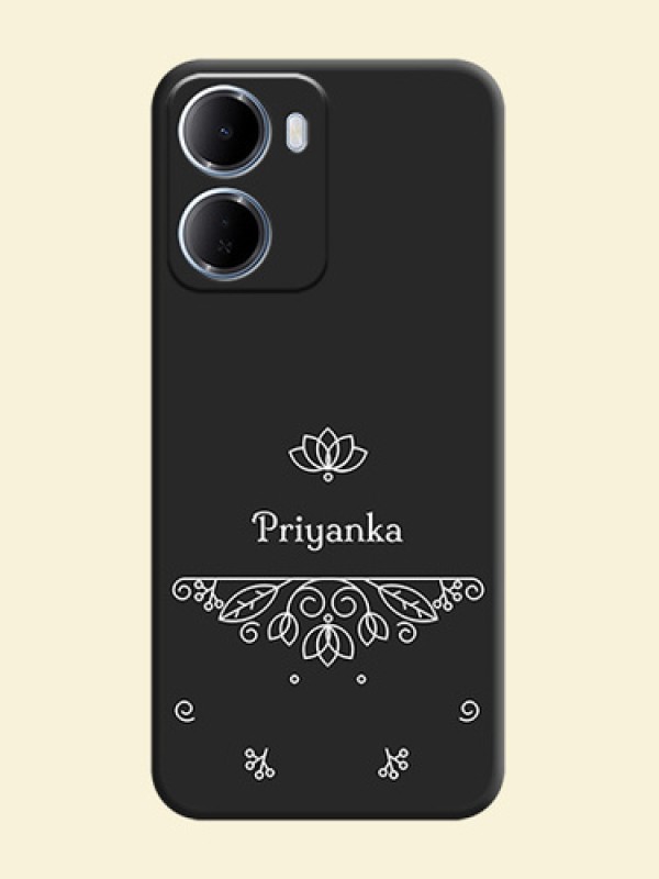 Lotus Garden Custom Text On Space Black Custom Soft Matte Mobile Back Cover - Xiaomi Redmi 15A 5G